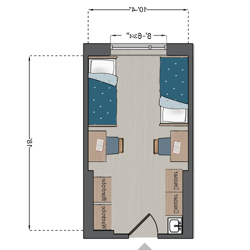 Griesedieck Hall Double Floor Plan